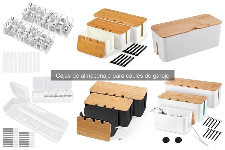 Personaliza tus cajas de almacenaje para cables en el garaje