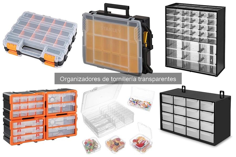 Personaliza tus organizadores de tornillería transparentes