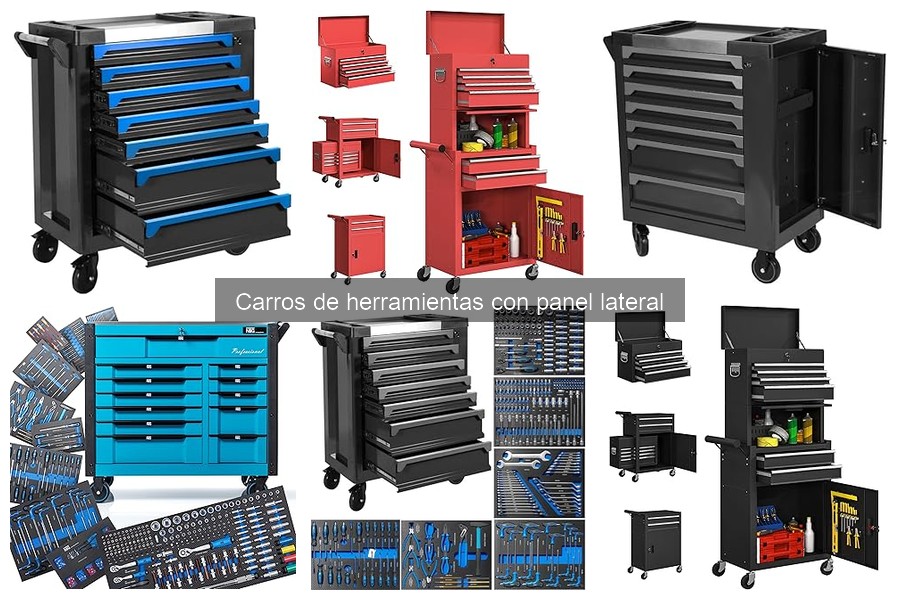 Precio promedio de carros de herramientas con panel lateral