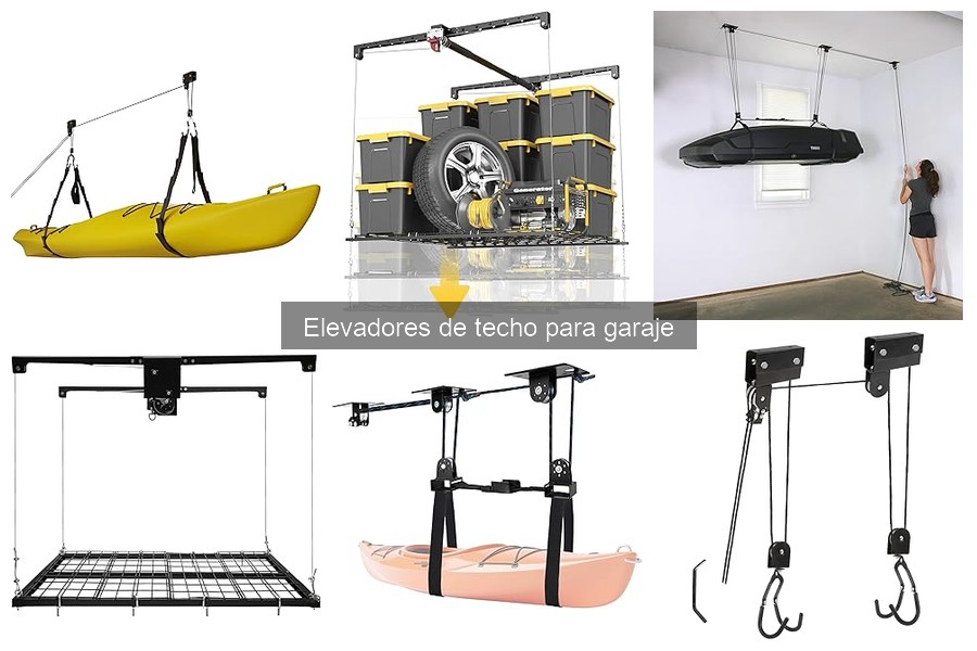 Preparación del garaje para instalar un elevador de techo