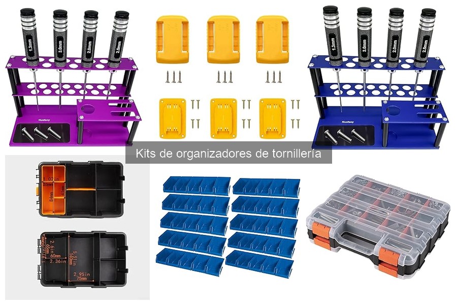 Problemas comunes con kits de organizadores de tornillería y soluciones