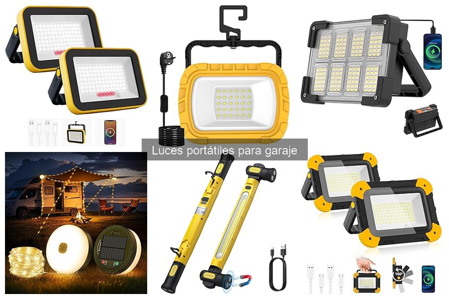 Problemas comunes con luces portátiles en el garaje