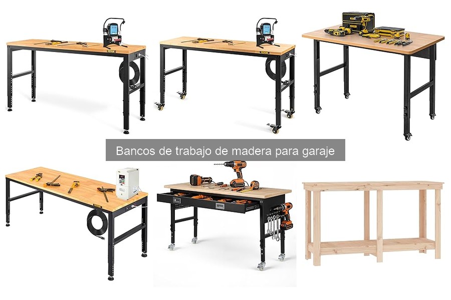 Proyectos sencillos con bancos de trabajo de madera en tu garaje