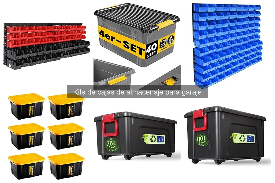 ¿Qué es un kit de cajas de almacenaje para garaje?