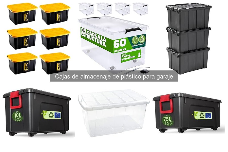 ¿Qué son las cajas de almacenaje de plástico para garaje?