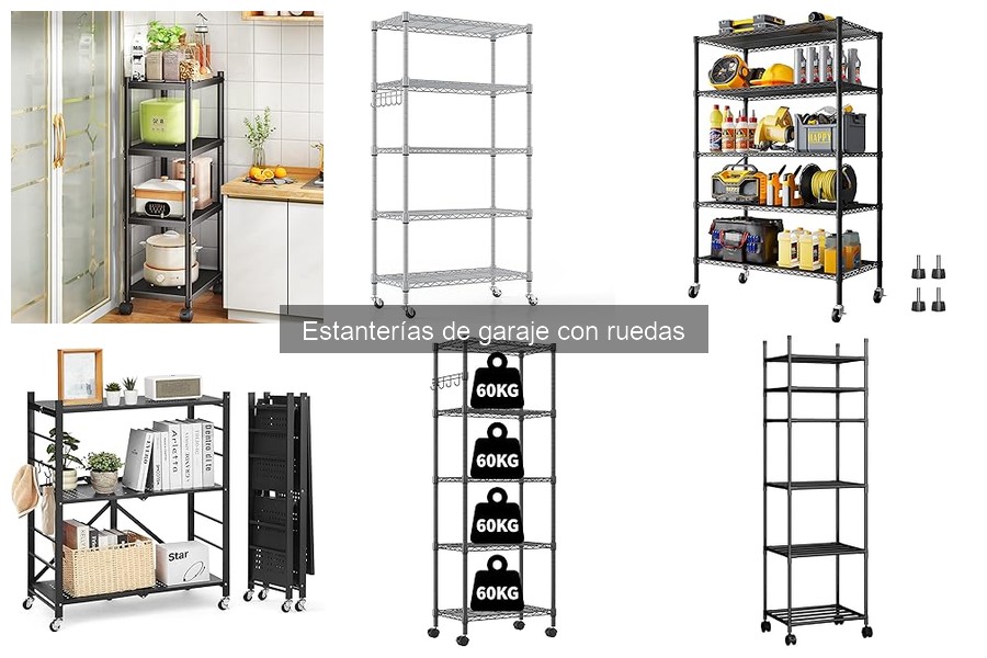 ¿Qué son las estanterías de garaje con ruedas?
