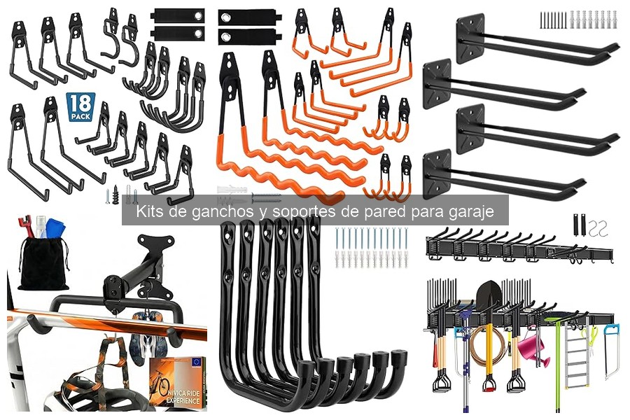 ¿Qué son los kits de ganchos y soportes de pared para garaje?