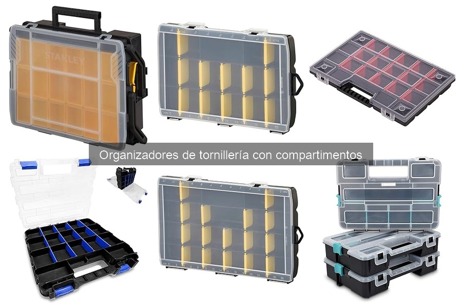 ¿Qué son los organizadores de tornillería con compartimentos?