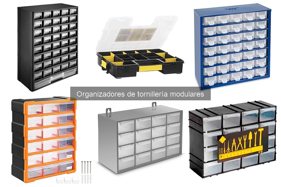 ¿Qué son los organizadores de tornillería modulares?
