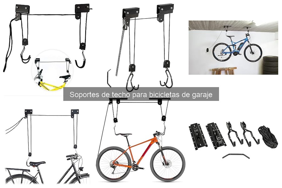 ¿Qué son los soportes de techo para bicicletas de garaje?