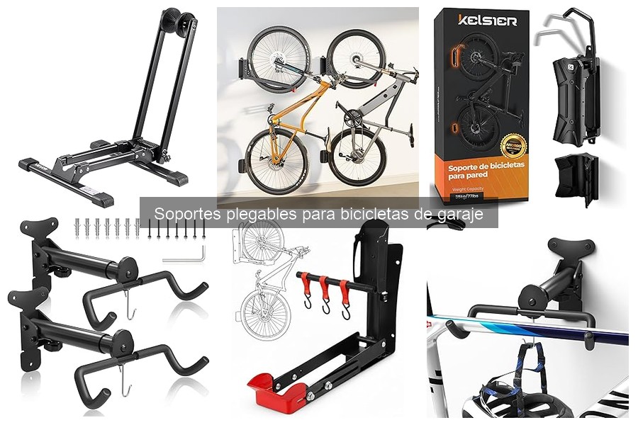 ¿Qué son los soportes plegables para bicicletas de garaje?