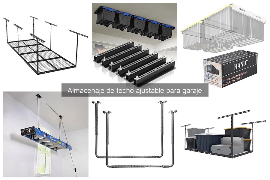 ¿Qué tamaño de almacenaje de techo ajustable necesito?