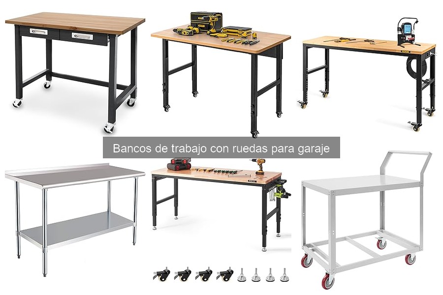Seguridad al Usar Bancos de Trabajo con Ruedas en el Garaje