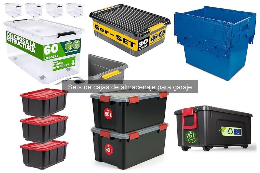 Sets de cajas de almacenaje para garaje: características y beneficios