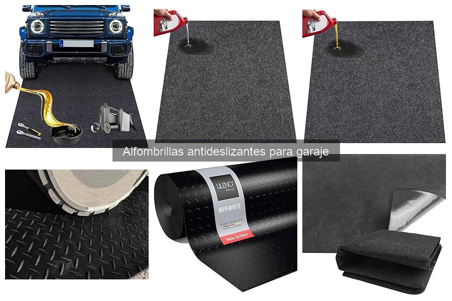 Tipos de alfombrillas antideslizantes para garaje: Guía completa