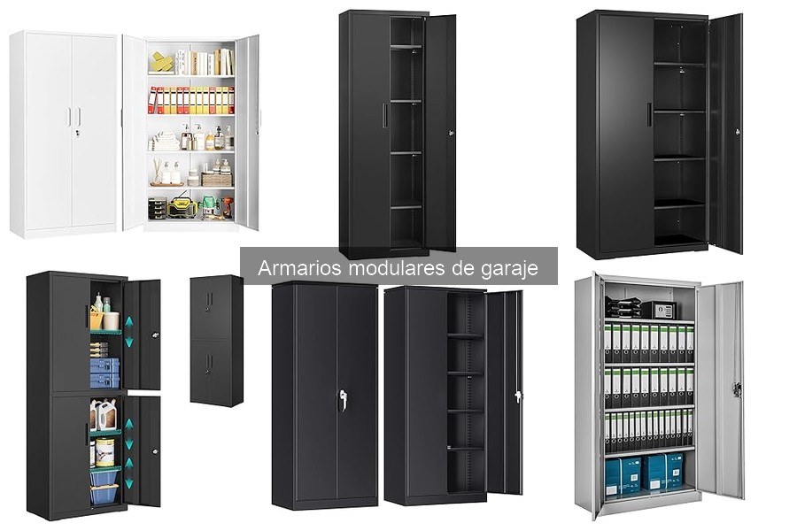 Tipos de armarios modulares para garaje: Materiales y configuraciones