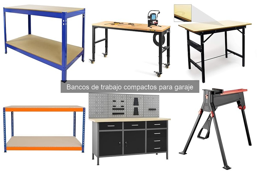Tipos de bancos de trabajo compactos para garaje: Guía completa