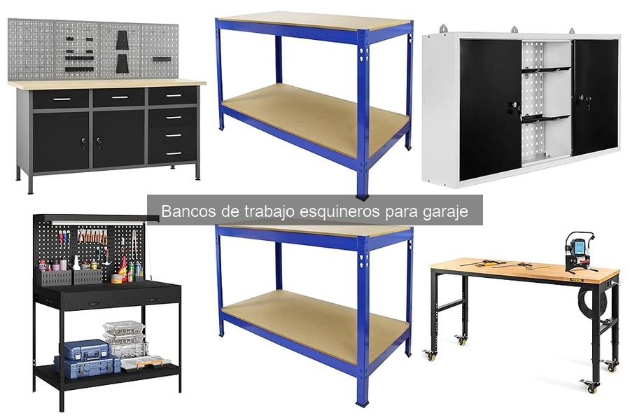 Tipos de bancos de trabajo esquineros: materiales y diseños