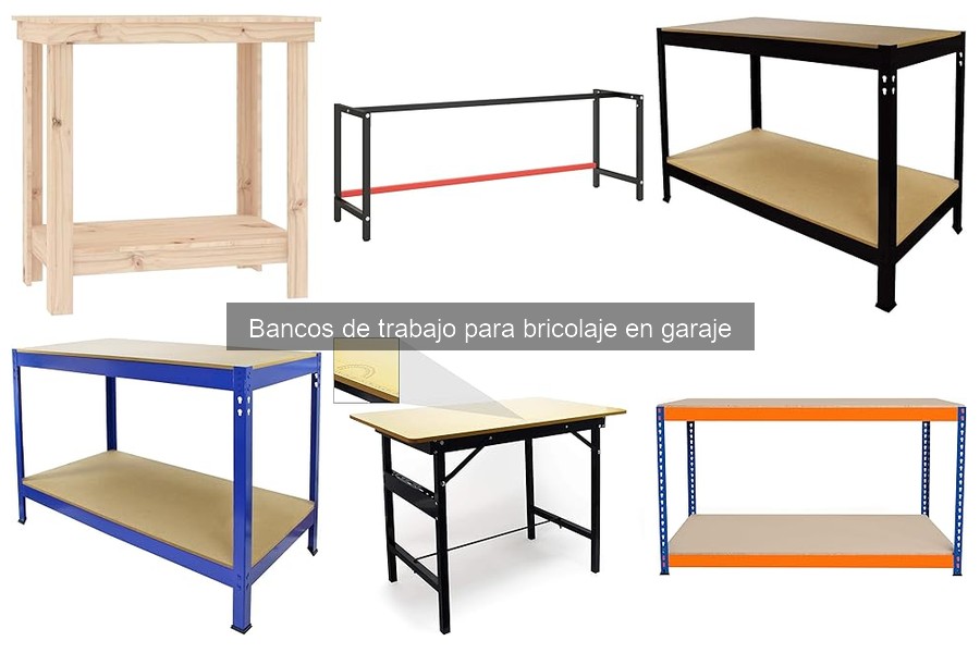 Tipos de bancos de trabajo para bricolaje en garaje
