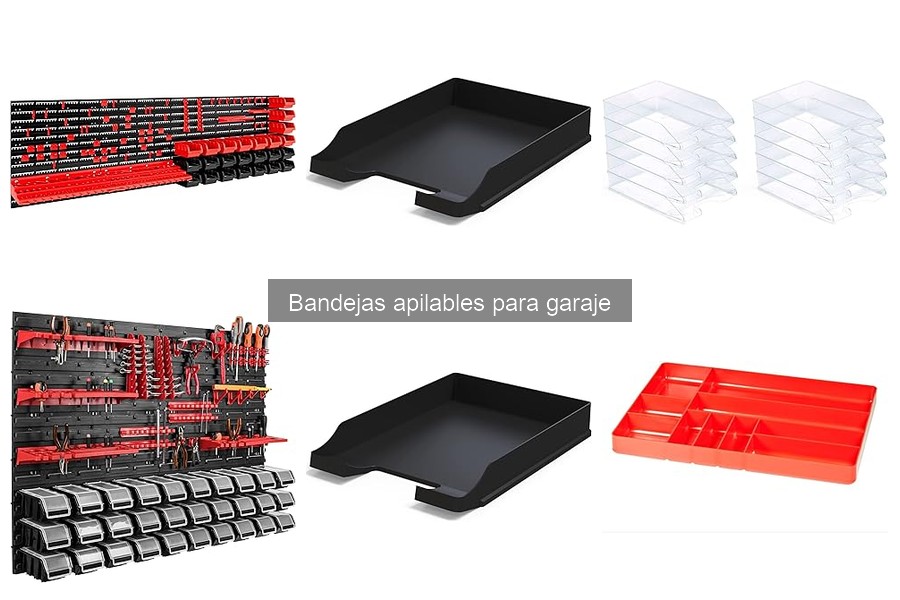 Tipos de bandejas apilables para garaje y su uso