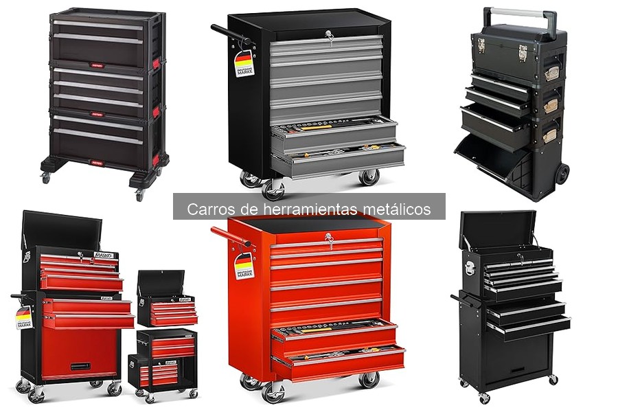 Tipos de carros de herramientas metálicos: ventajas y usos