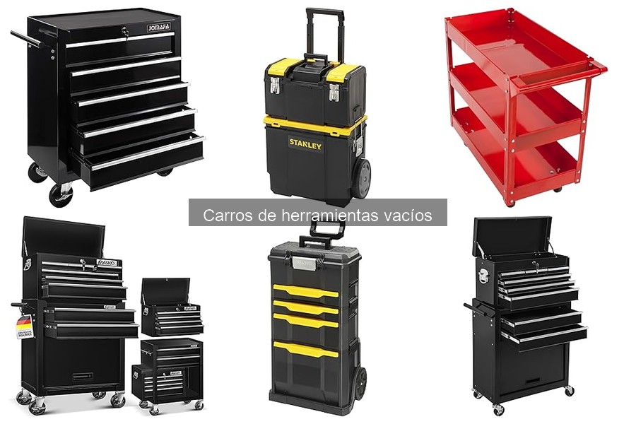 Tipos de carros de herramientas vacíos: guía de opciones