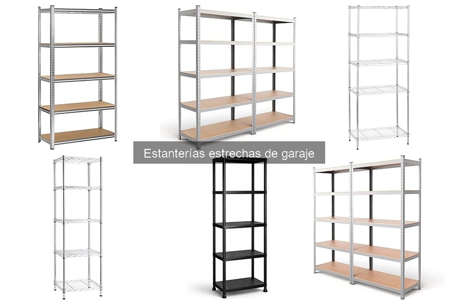 Tipos de estanterías estrechas para garaje: ¡Encuentra la mejor!