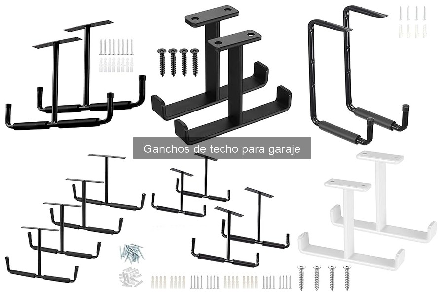 Tipos de ganchos de techo para garaje: guía completa