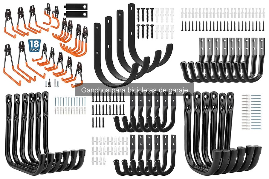 Tipos de ganchos para bicicletas de garaje: guía completa