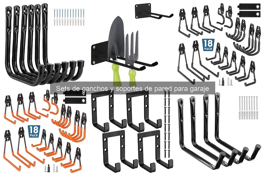 Tipos de Ganchos y Soportes de Pared para Garaje