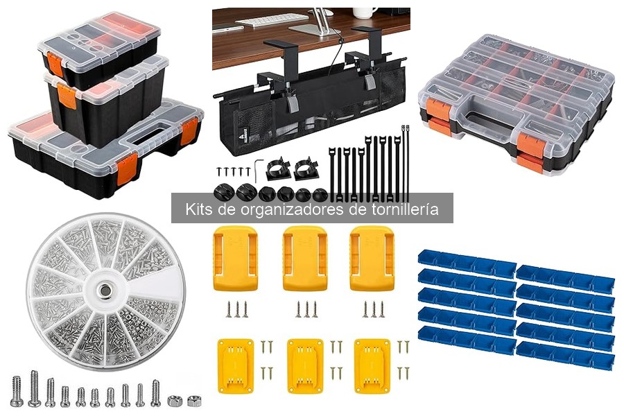 Tipos de Kits de Organizadores de Tornillería para Tu Garaje