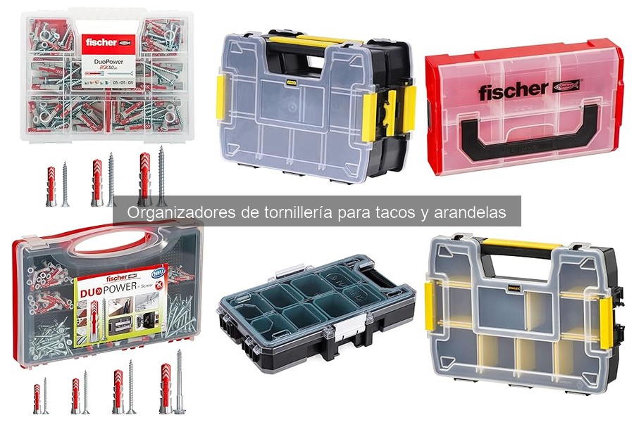 Tipos de organizadores de tornillería y cómo usarlos