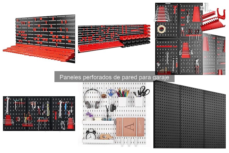 Tipos de paneles perforados para garaje: materiales y tamaños