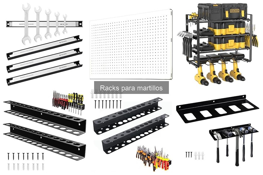 Tipos de racks para martillos: guía completa de opciones