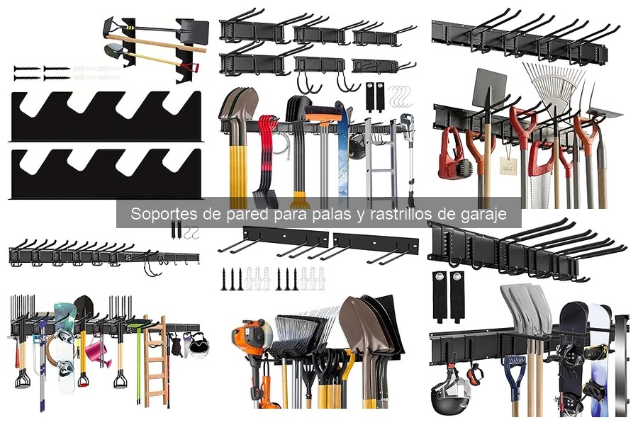 Tipos de soportes de pared para herramientas de jardín