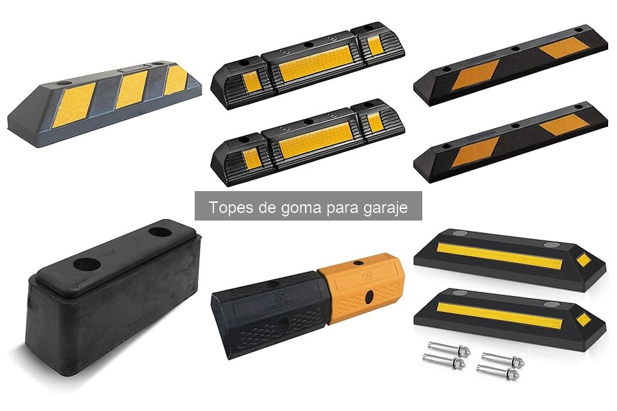 Tipos de topes de goma para garaje: guía completa
