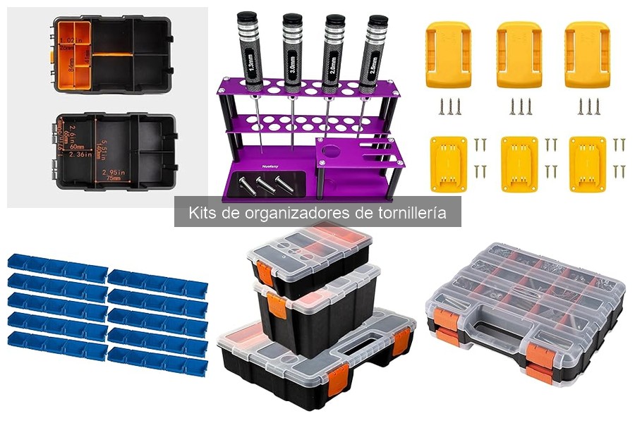 Todo sobre kits de organizadores de tornillería para tu garaje