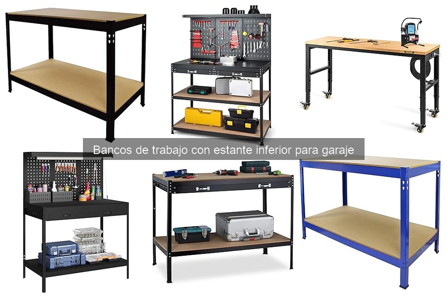 Usos creativos de bancos de trabajo con estante inferior