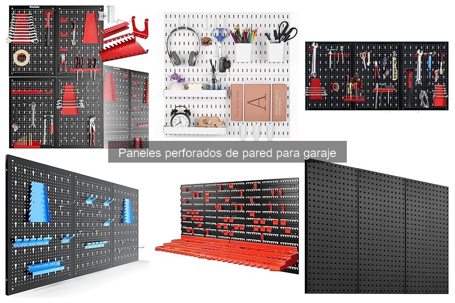 Ventajas de los paneles perforados en el garaje: organización total