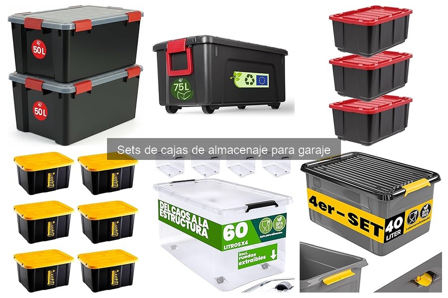 Ventajas de usar sets de cajas de almacenaje en el garaje
