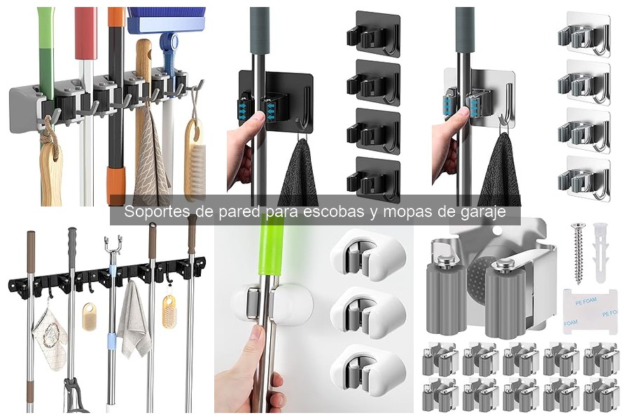 Ventajas de usar soportes de pared para escobas y mopas
