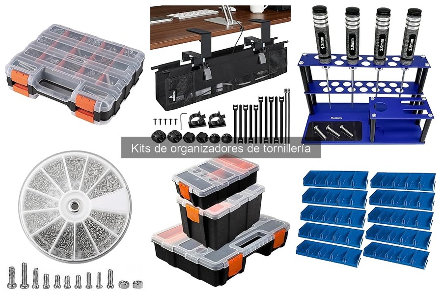 Ventajas de utilizar kits de organizadores de tornillería